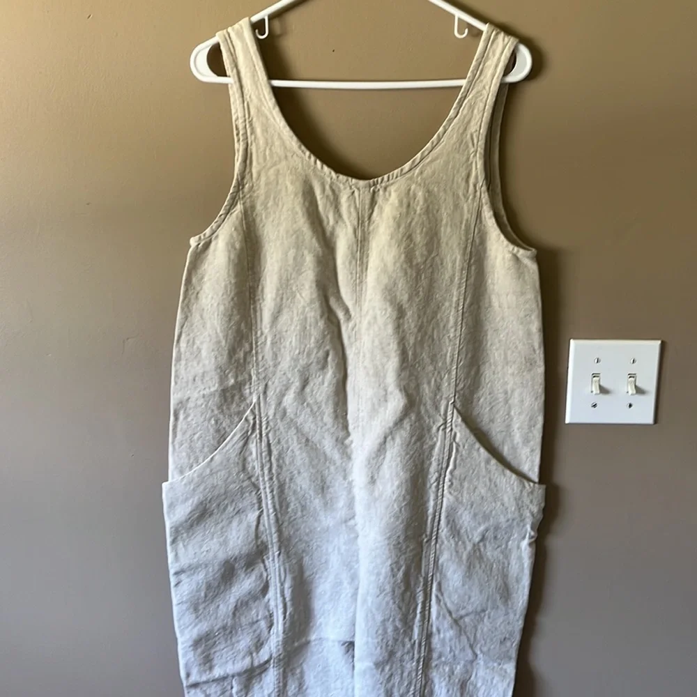 Elizabeth Suzann Clyde Jumpsuit in Flax Linen S-R - Picture 2 of 6